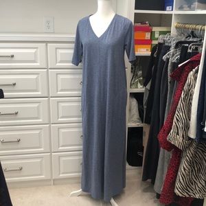 J. Jill maxi dress, 53” shoulder to hem, lying flat. Size Small-tall. Never worn